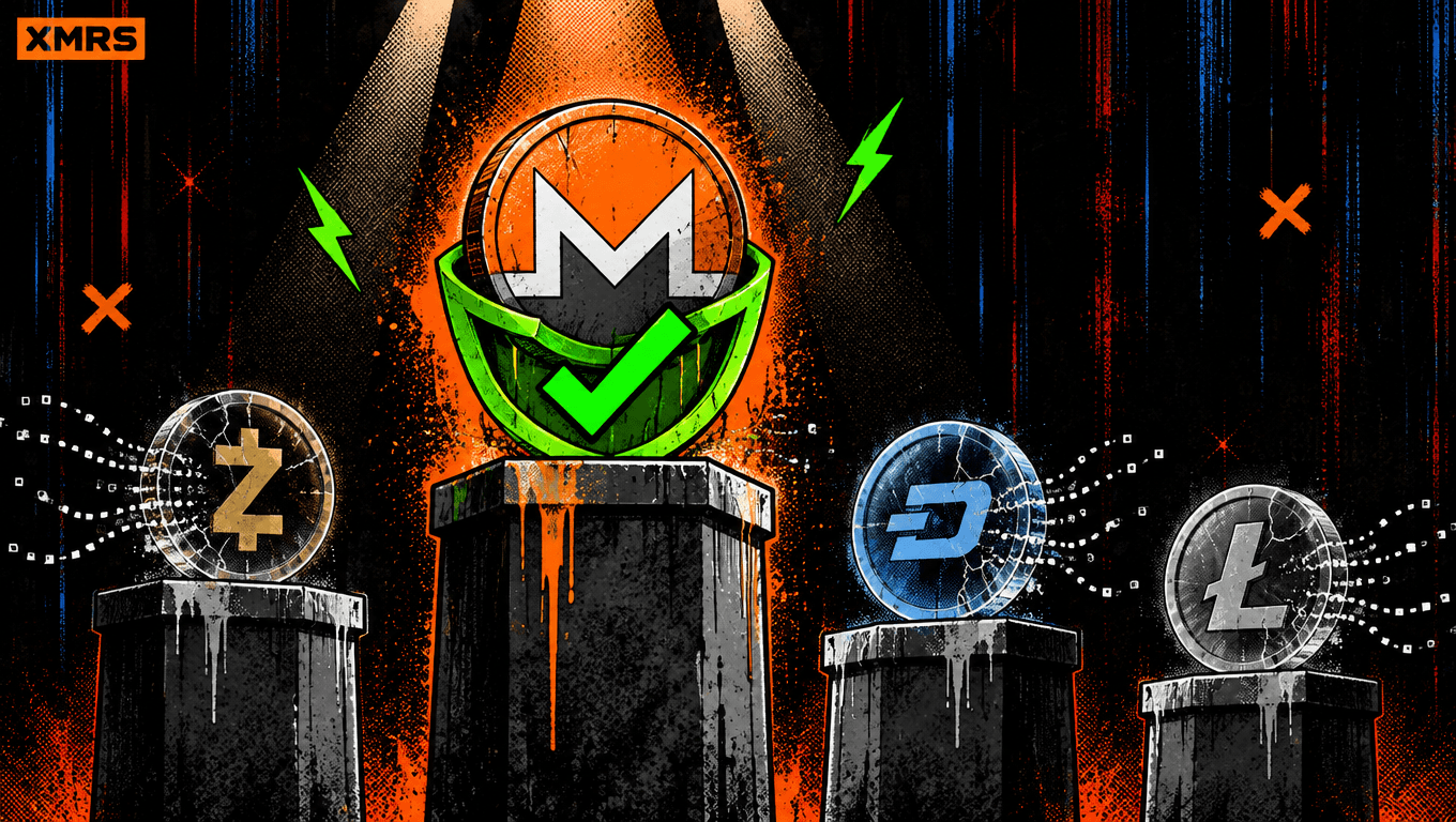 Monero vs Zcash, Dash and LTC MWEB — Why XMR